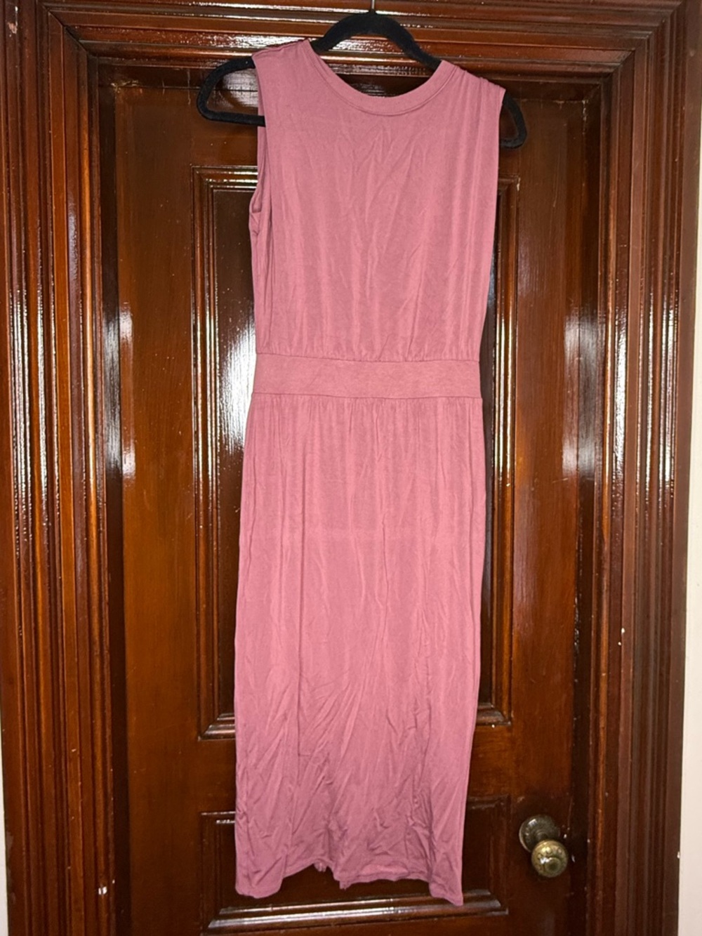 Athleta Sleeveless Rose Pink Midi Dress